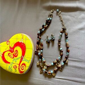 Brighton necklace and earrings